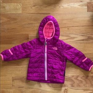 North face infant quilted coat